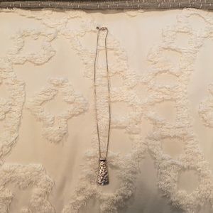 Silpada hammered pendent with the necklace.